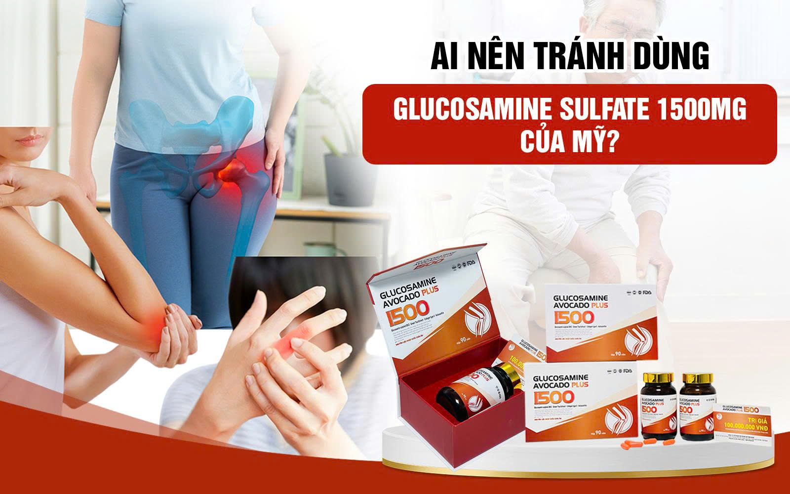 Glucosamine Sulfate 1500mg của Mỹ